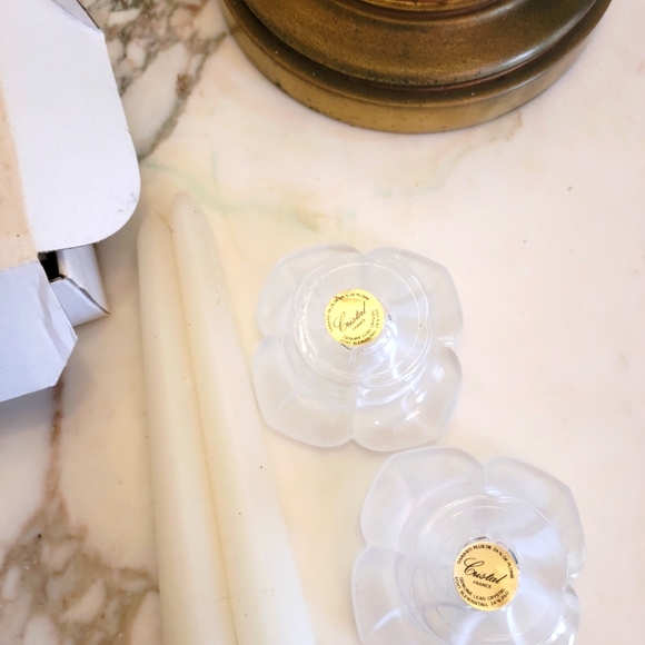 Paul Sébastien crystal candlestick holders - Picture 2 of 5